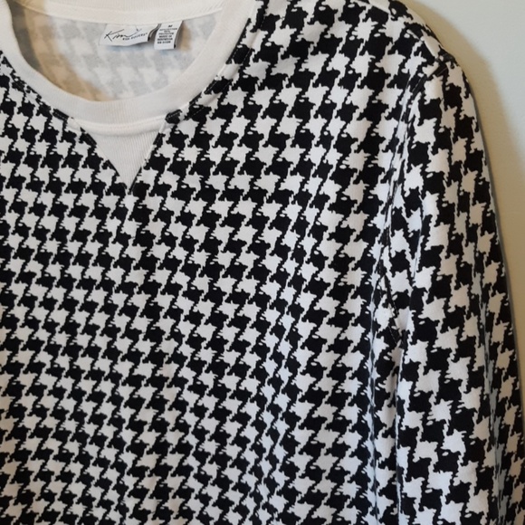 Kim Rogers Houndstooth Print Sweater, size M - Picture 4 of 4